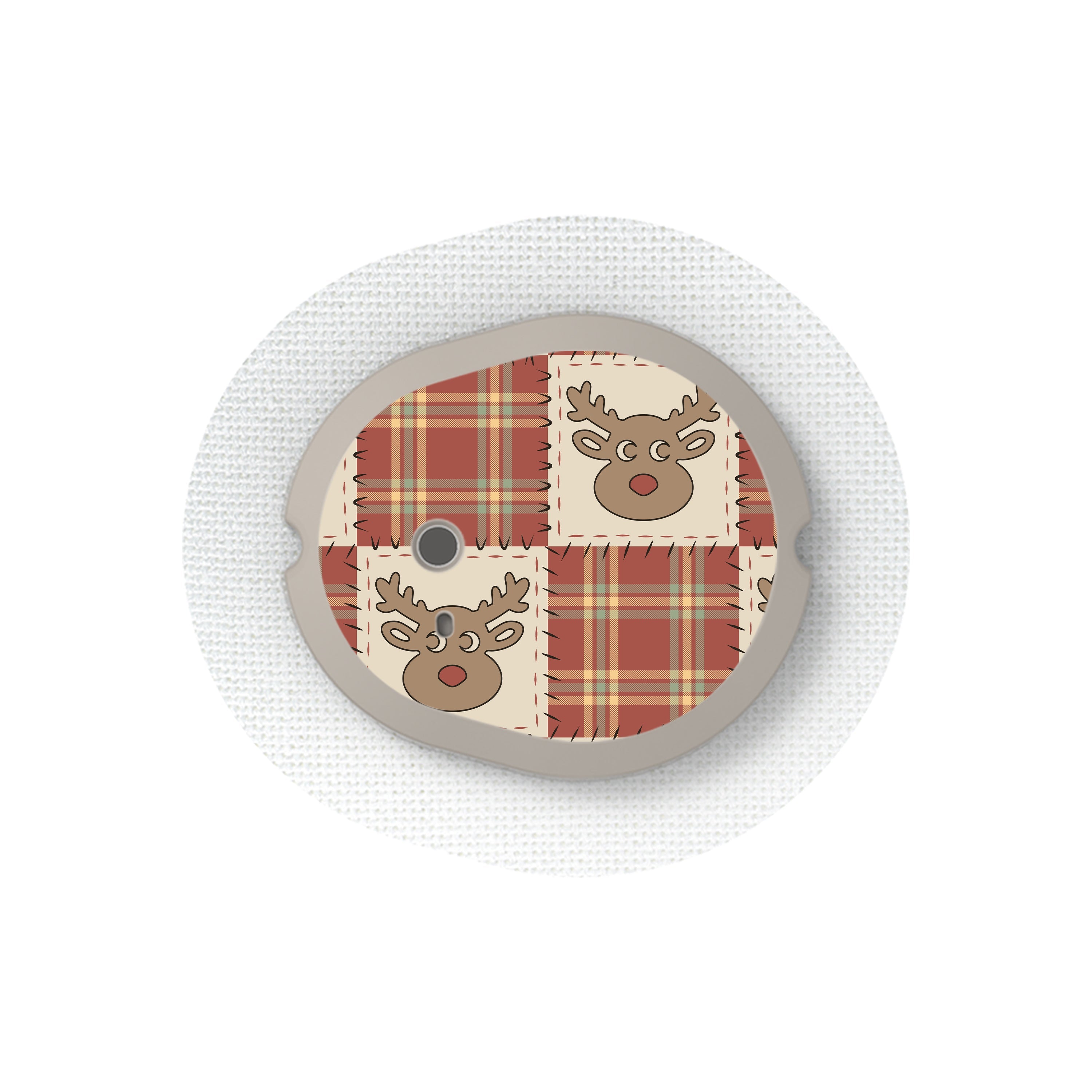 Rustic Reindeer Dexcom G7 and Stelo Transmitter Sticker - Pump Peelz Rustic Reindeer Dexcom G7 and Stelo Transmitter Sticker - Pump Peelz