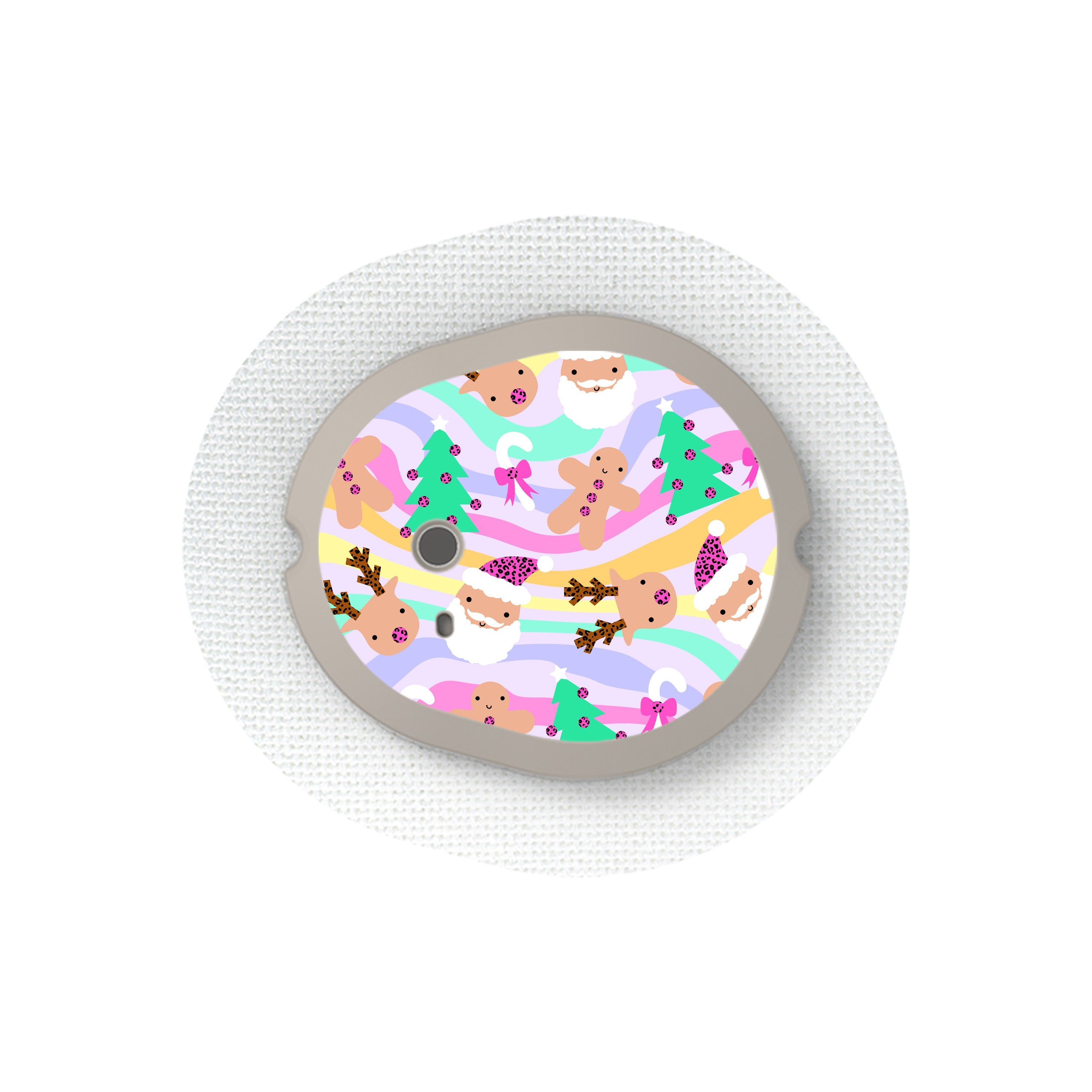 Christmas Pastel Sticker for the DEXCOM G7 and Stelo Transmitter Christmas Pastel Sticker for the DEXCOM G7 and Stelo Transmitter