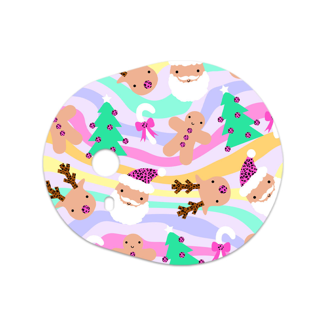 Christmas Pastel Sticker for the DEXCOM G7 and Stelo Transmitter Christmas Pastel Sticker for the DEXCOM G7 and Stelo Transmitter