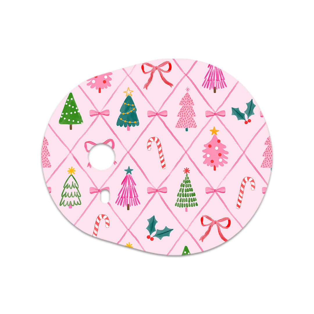 Coquette Christmas Dexcom G7 and Stelo Transmitter Sticker - Pump Peelz Coquette Christmas Dexcom G7 and Stelo Transmitter Sticker - Pump Peelz