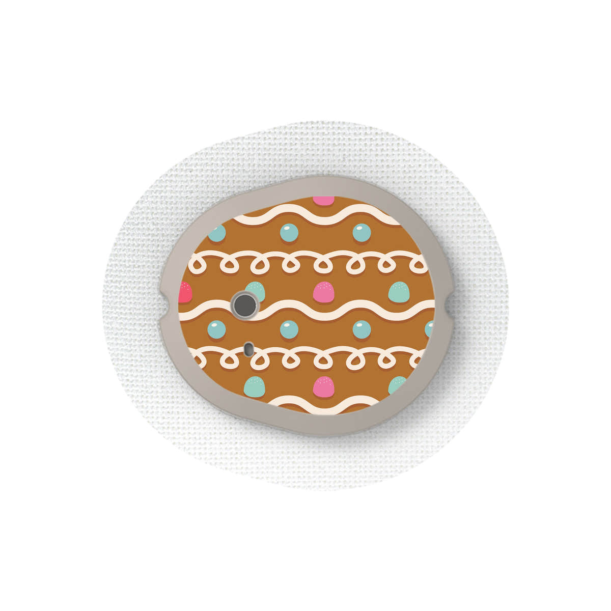 Gingerbread Sticker Designed for the DEXCOM G7 and Stelo Transmitter Gingerbread Sticker Designed for the DEXCOM G7 and Stelo Transmitter