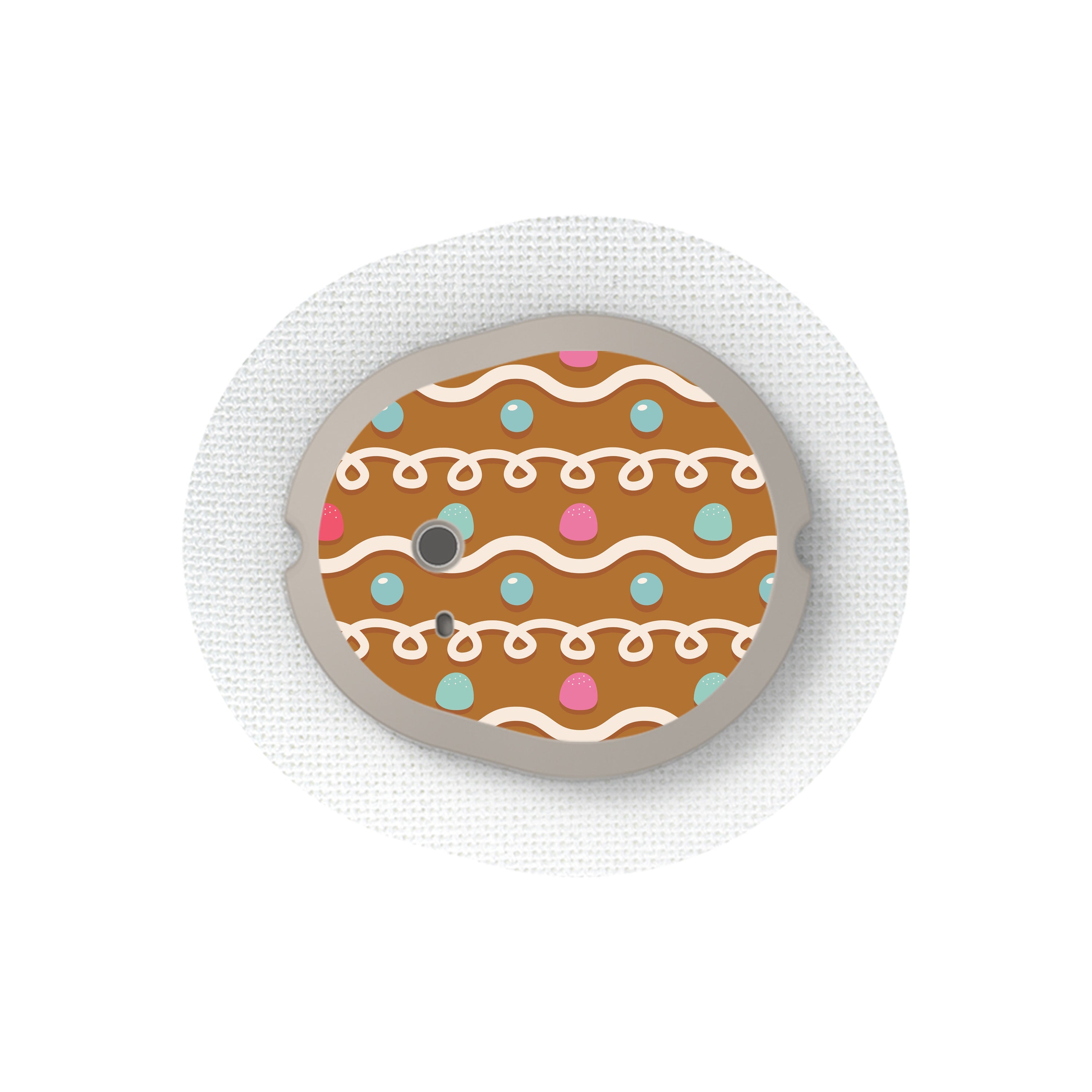 Gingerbread Sticker Designed for the DEXCOM G7 and Stelo Transmitter Gingerbread Sticker Designed for the DEXCOM G7 and Stelo Transmitter