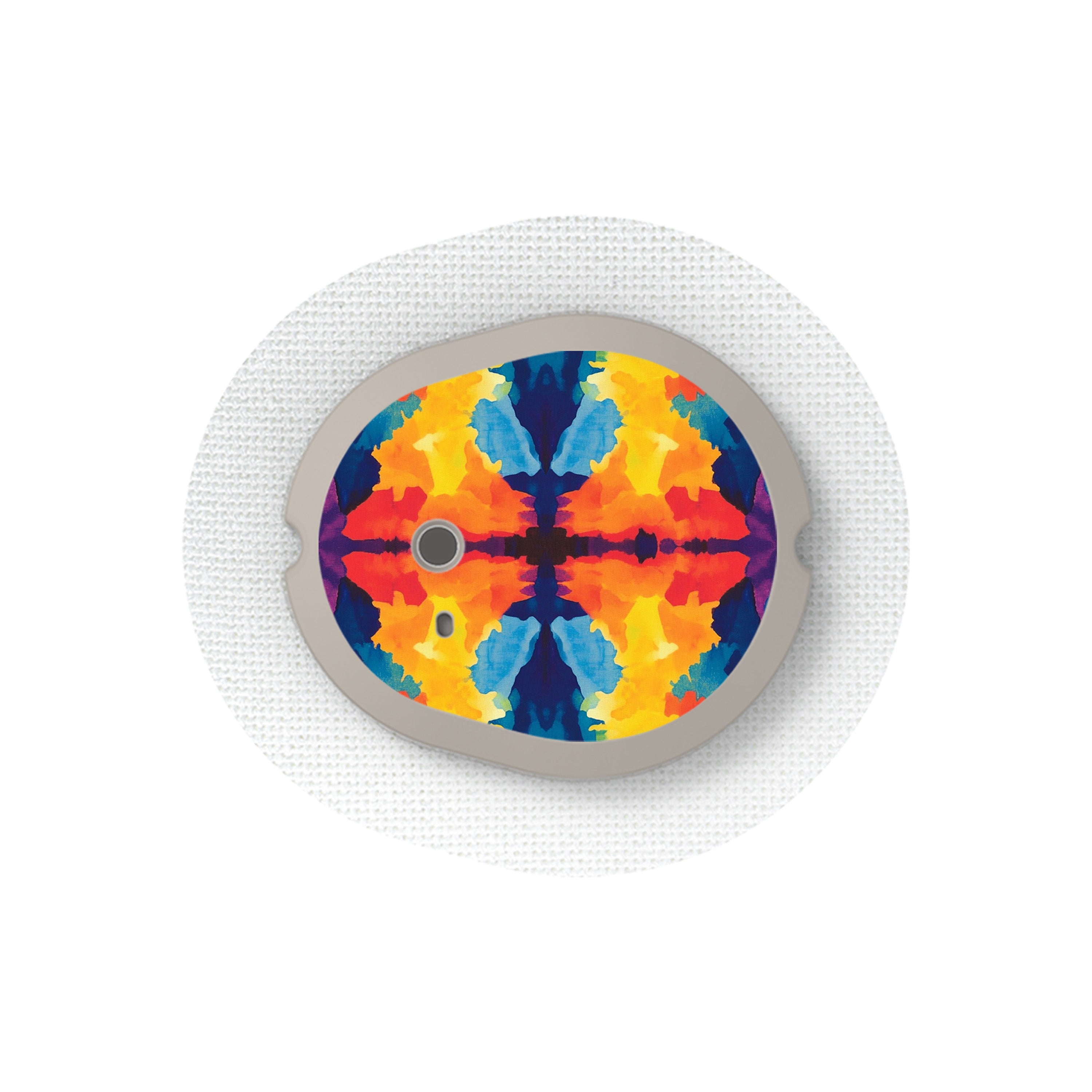 Bright Tie Dye Sticker Designed for the DEXCOM G7 and Stelo Transmitter Bright Tie Dye Sticker Designed for the DEXCOM G7 and Stelo Transmitter