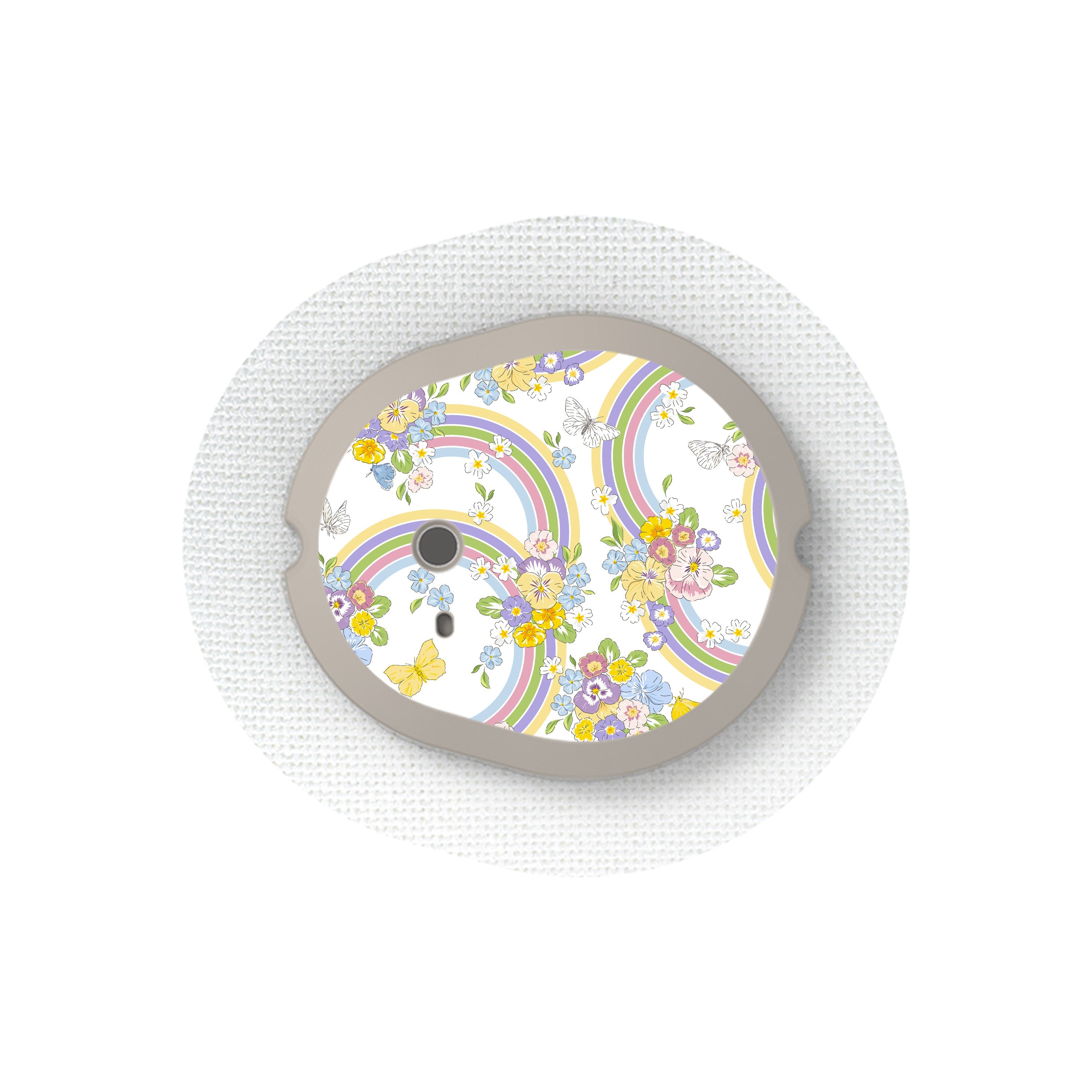 Rainbow Blooms Sticker Designed for the DEXCOM G7 and Stelo Transmitter Rainbow Blooms Sticker Designed for the DEXCOM G7 and Stelo Transmitter