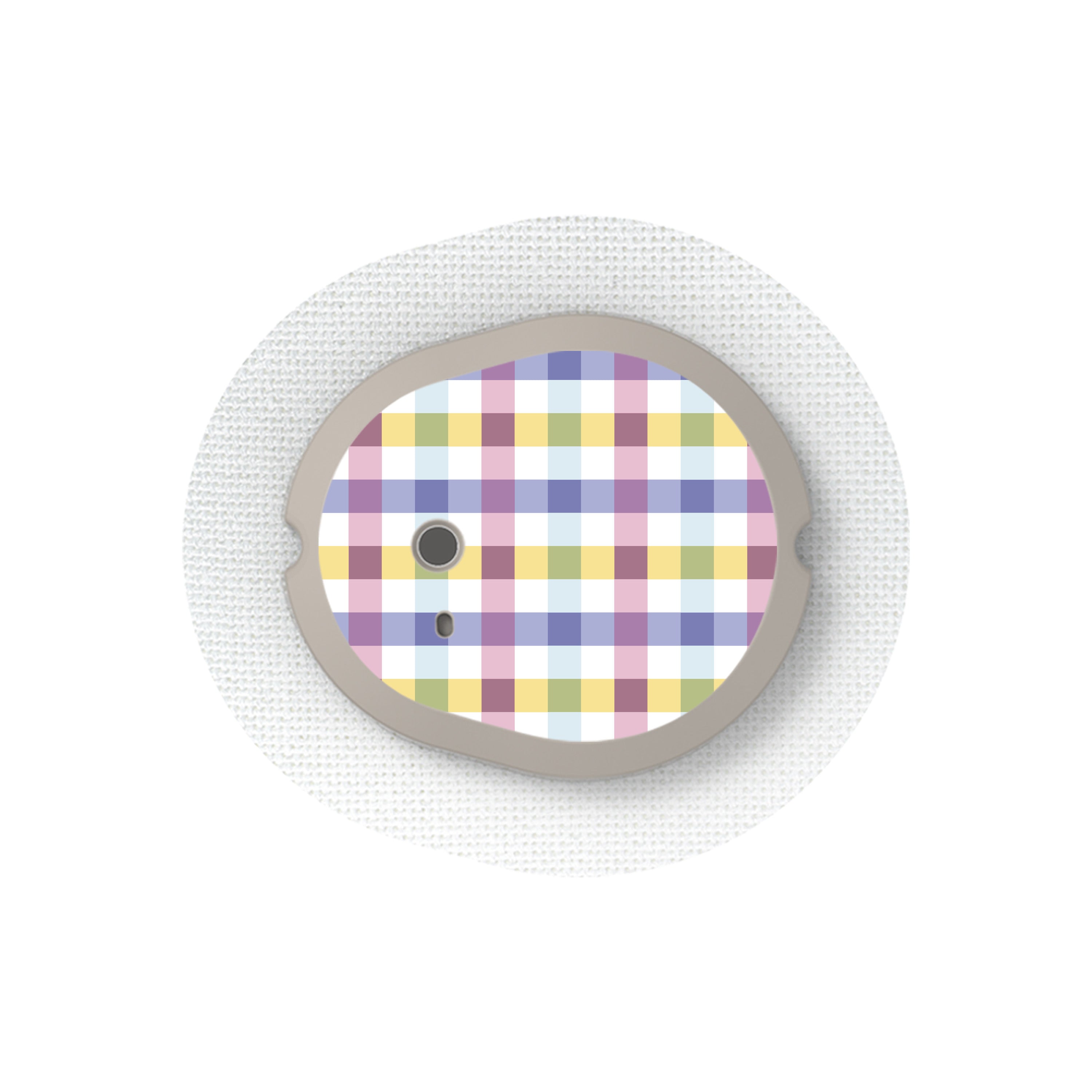 Spring Plaid Sticker Designed for the DEXCOM G7 and Stelo Transmitter Spring Plaid Sticker Designed for the DEXCOM G7 and Stelo Transmitter