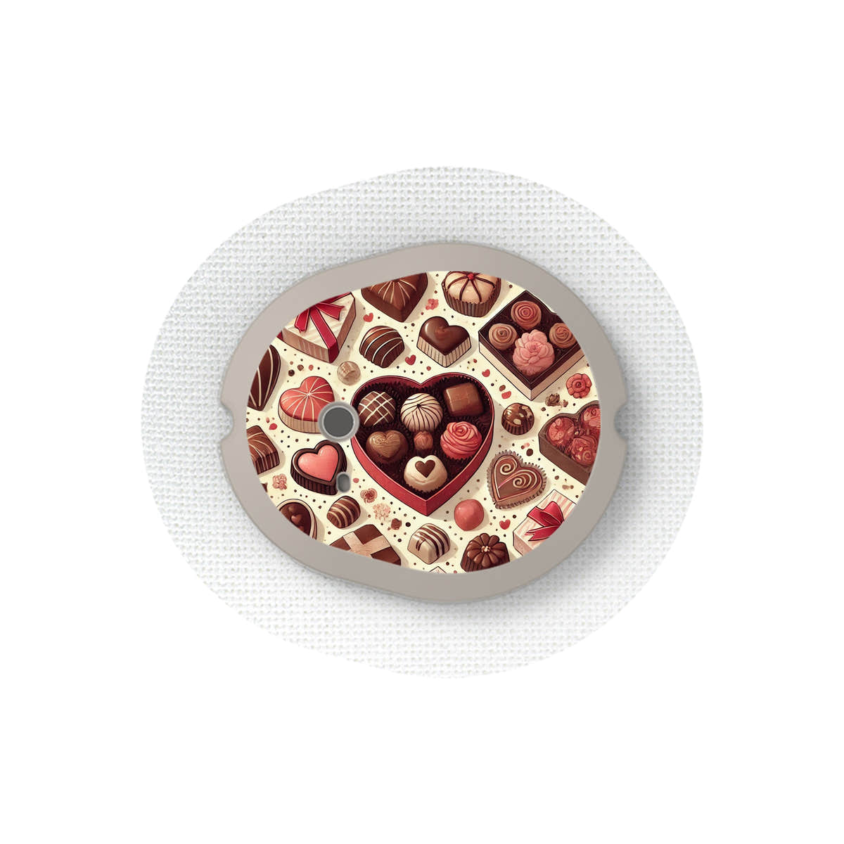 Chocolate Love Sticker Designed for the DEXCOM G7 and Stelo Transmitter Chocolate Love Sticker Designed for the DEXCOM G7 and Stelo Transmitter