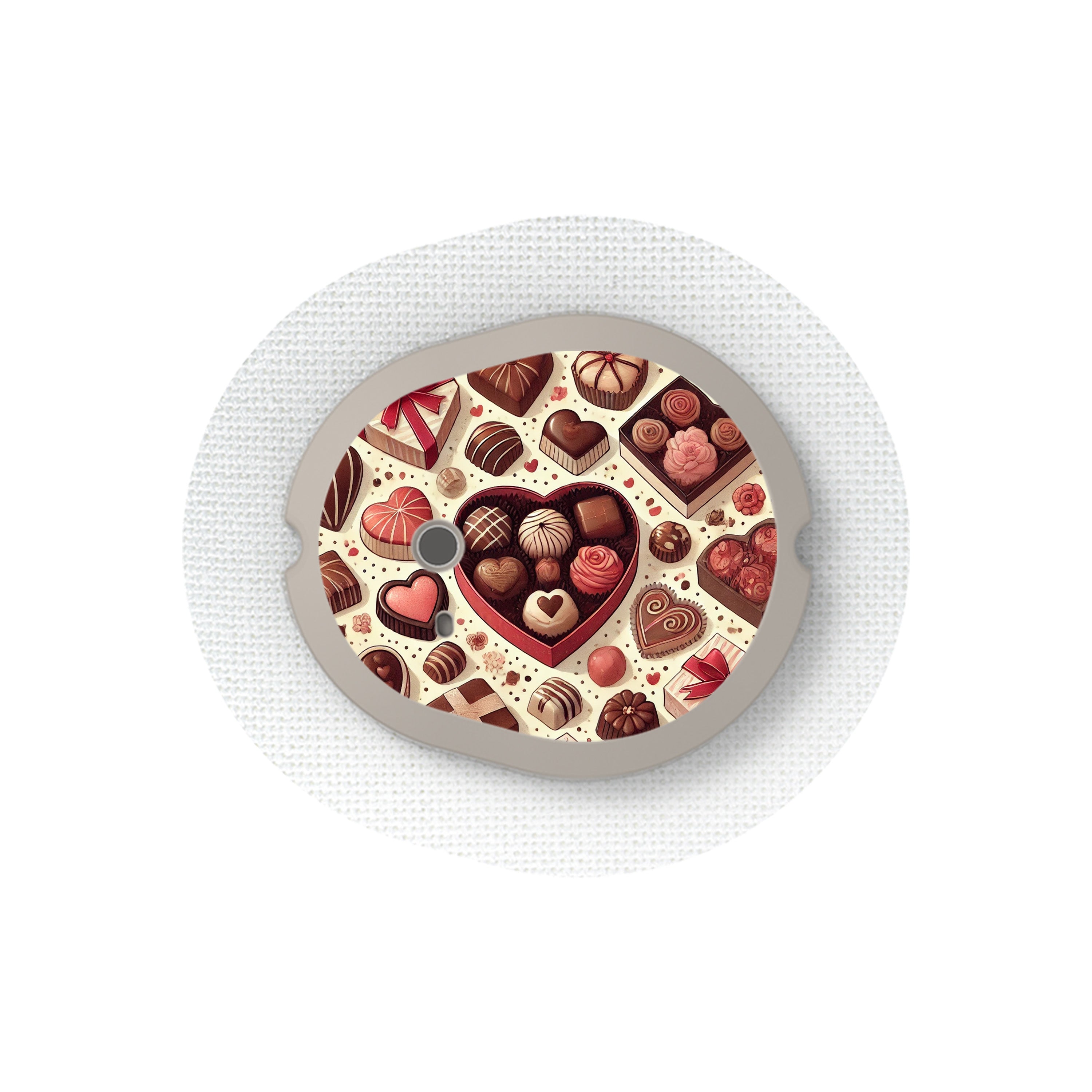 Chocolate Love Sticker Designed for the DEXCOM G7 and Stelo Transmitter Chocolate Love Sticker Designed for the DEXCOM G7 and Stelo Transmitter
