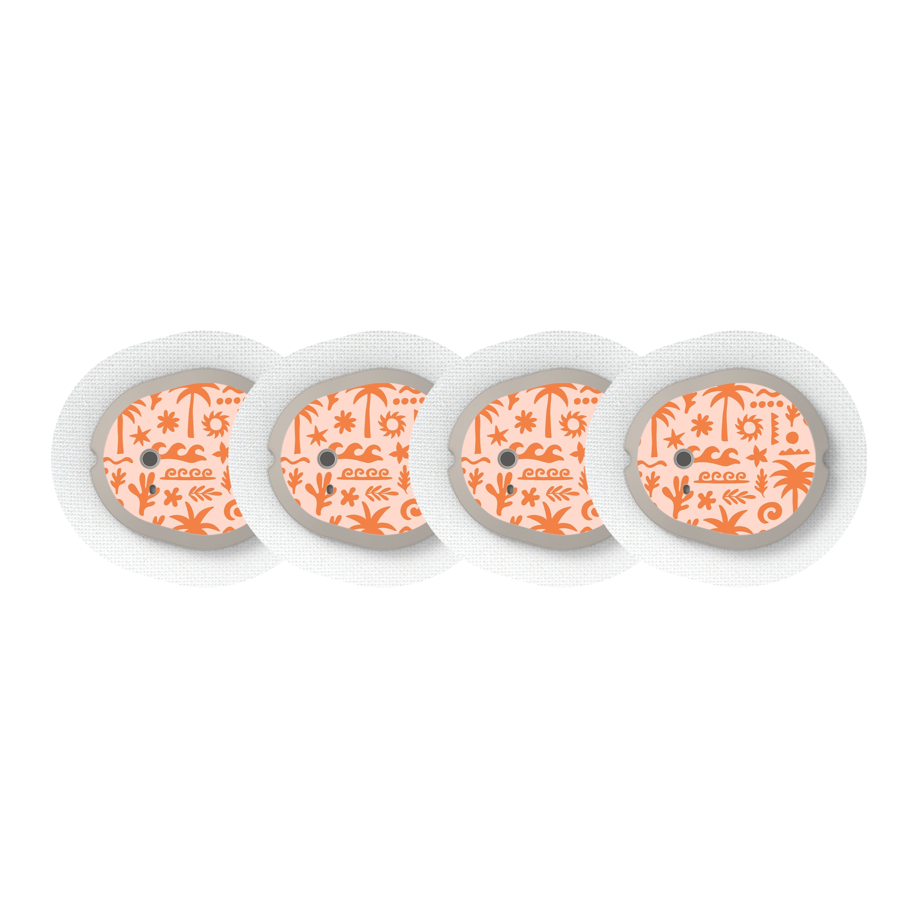 Terracotta Tides Dexcom G7 and Stelo Transmitter Sticker - Pump Peelz Terracotta Tides Dexcom G7 and Stelo Transmitter Sticker - Pump Peelz