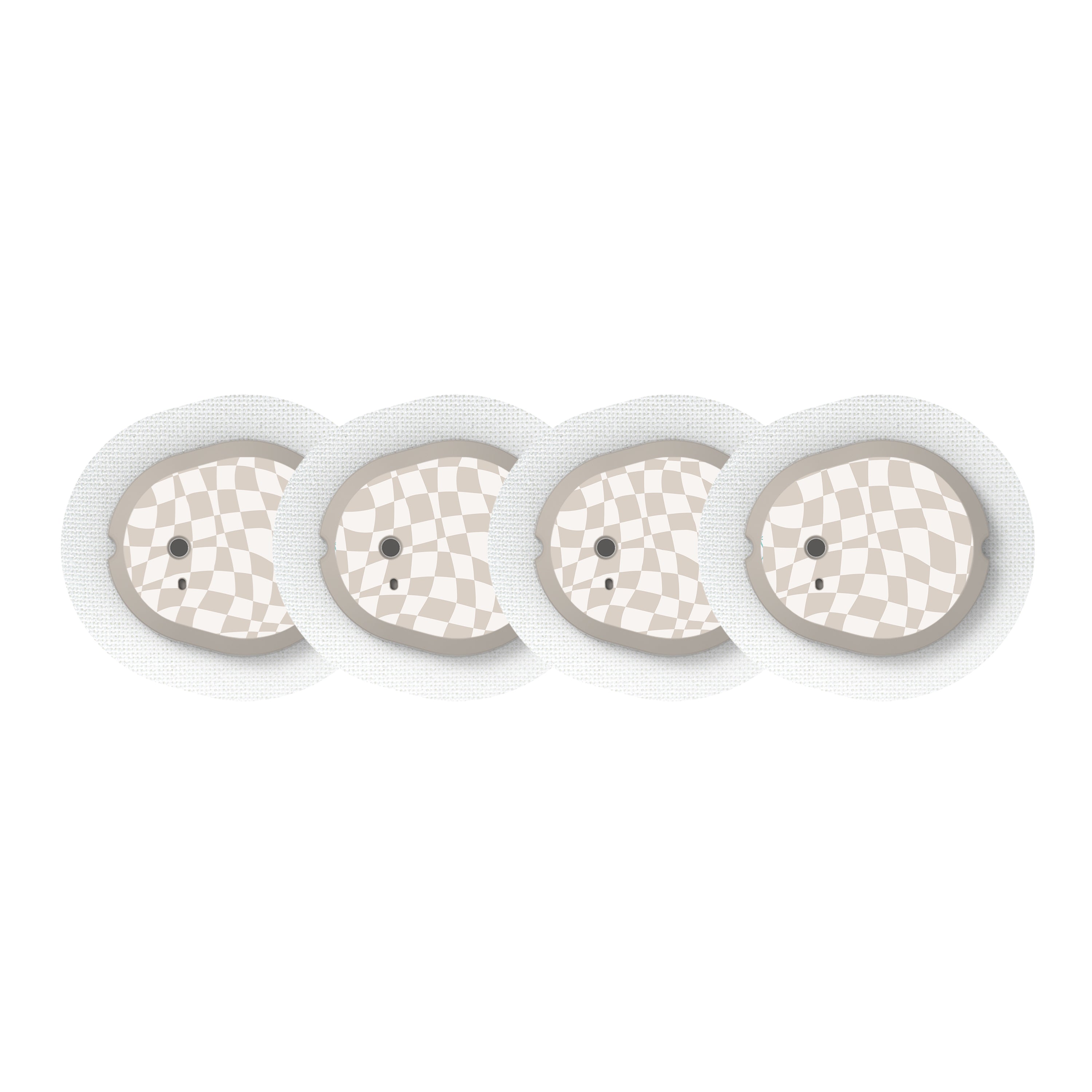 Creamy Check Dexcom G7 and Stelo Transmitter Sticker - Pump Peelz Creamy Check Dexcom G7 and Stelo Transmitter Sticker - Pump Peelz