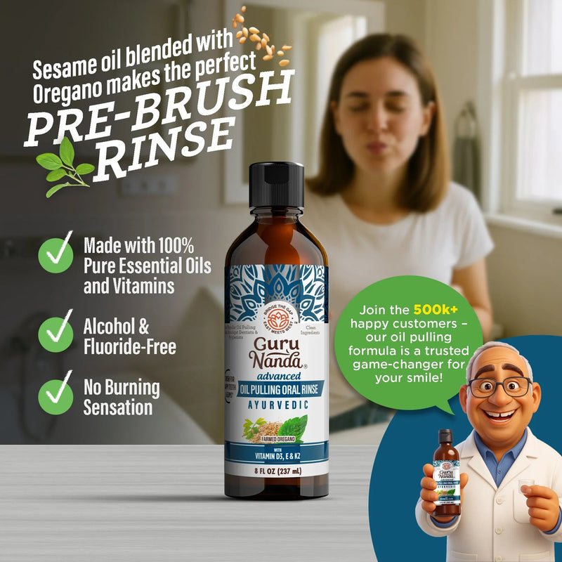 Advanced Oil Pulling with Sesame & Oregano – 8 fl. oz. Advanced Oil Pulling with Sesame & Oregano – 8 fl. oz.