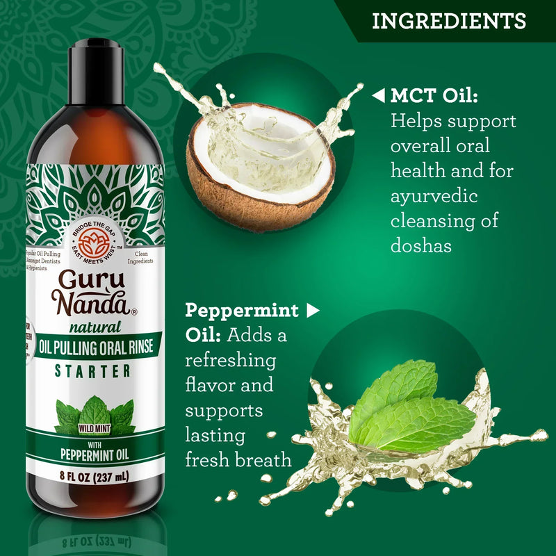 Coconut & Peppermint Oil Pulling, Starter Kit – 8 fl. oz. Coconut & Peppermint Oil Pulling, Starter Kit – 8 fl. oz.