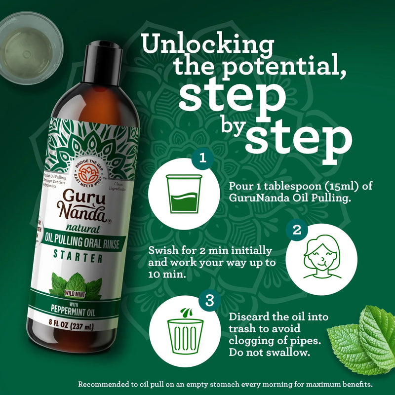 Coconut & Peppermint Oil Pulling, Starter Kit – 8 fl. oz. Coconut & Peppermint Oil Pulling, Starter Kit – 8 fl. oz.