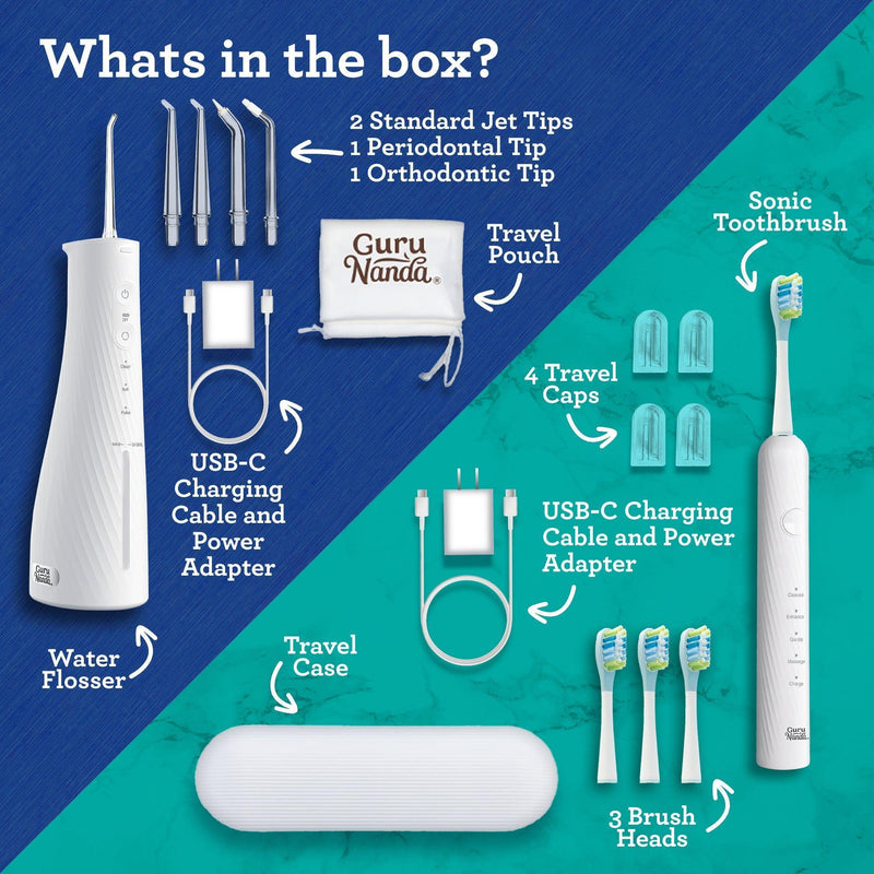 Lion & Lamb 2.0 Portable Sonic Toothbrush & Water Flosser Lion & Lamb 2.0 Portable Sonic Toothbrush & Water Flosser