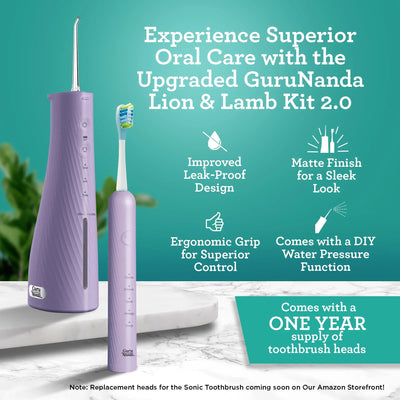 Lion & Lamb 2.0 Portable Sonic Toothbrush & Water Flosser Lion & Lamb 2.0 Portable Sonic Toothbrush & Water Flosser