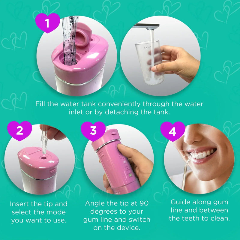 Compact Dental Water Flosser (180 ml) Compact Dental Water Flosser (180 ml)