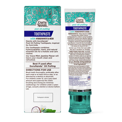 Hydroxyapatite & Neem Whitening Toothpaste, Fluoride Free – 4.2 oz Hydroxyapatite & Neem Whitening Toothpaste, Fluoride Free – 4.2 oz