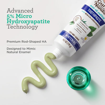 Hydroxyapatite & Neem Whitening Toothpaste, Fluoride Free – 4.2 oz Hydroxyapatite & Neem Whitening Toothpaste, Fluoride Free – 4.2 oz