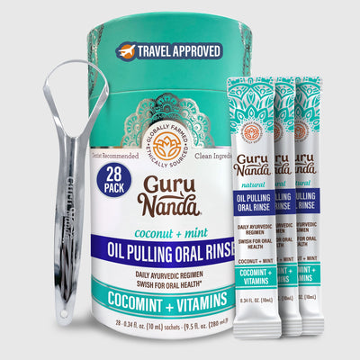Cocomint Oil Pulling Travel Sachets with Natural Essential Oils & Vitamins Cocomint Oil Pulling Travel Sachets with Natural Essential Oils & Vitamins