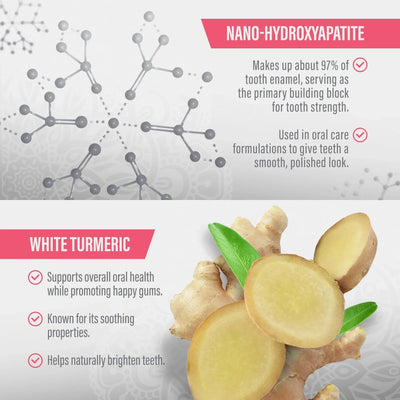 Nano-Hydroxyapatite & White Turmeric Sensitive Toothpaste – 4.2 oz – 4 Pack Nano-Hydroxyapatite & White Turmeric Sensitive Toothpaste – 4.2 oz – 4 Pack