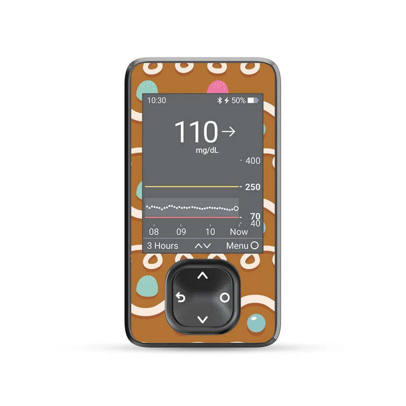 Gingerbread Sticker for DEXCOM G7 and G6 Touchscreen Receiver Gingerbread Sticker for DEXCOM G7 and G6 Touchscreen Receiver