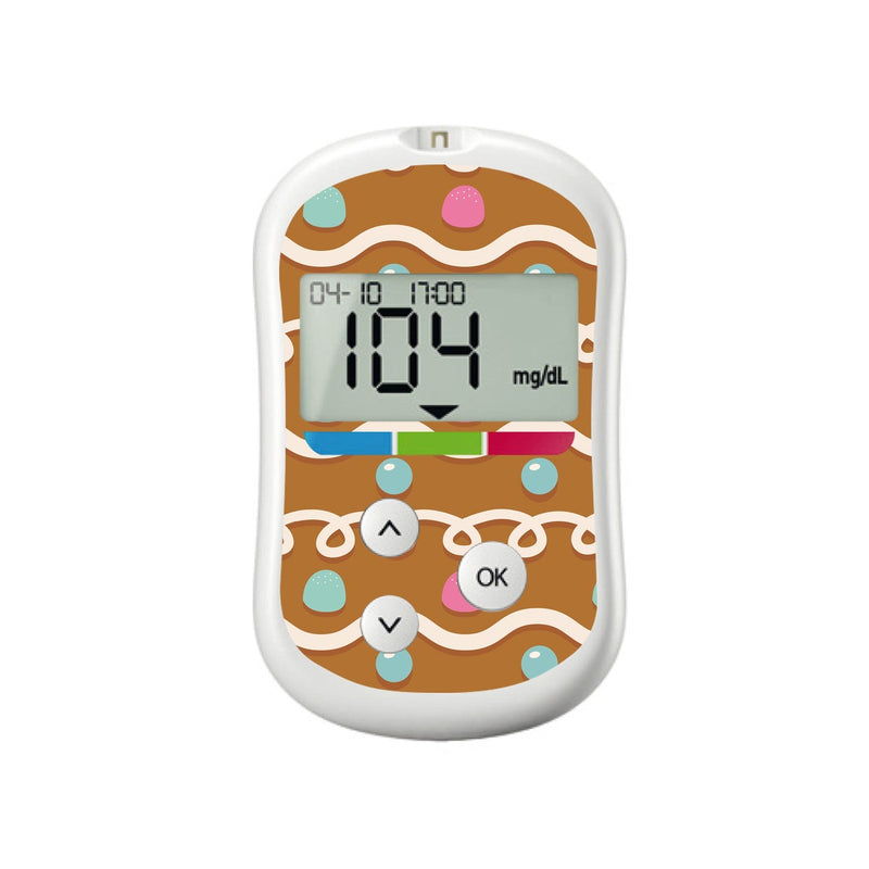 Gingerbread Sticker for OneTouch Verio Flex Glucometer Gingerbread Sticker for OneTouch Verio Flex Glucometer