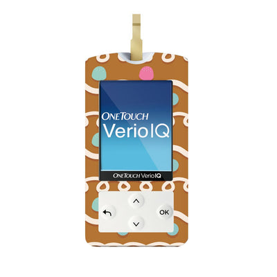 Gingerbread Sticker for OneTouch Verio IQ Glucometer Gingerbread Sticker for OneTouch Verio IQ Glucometer