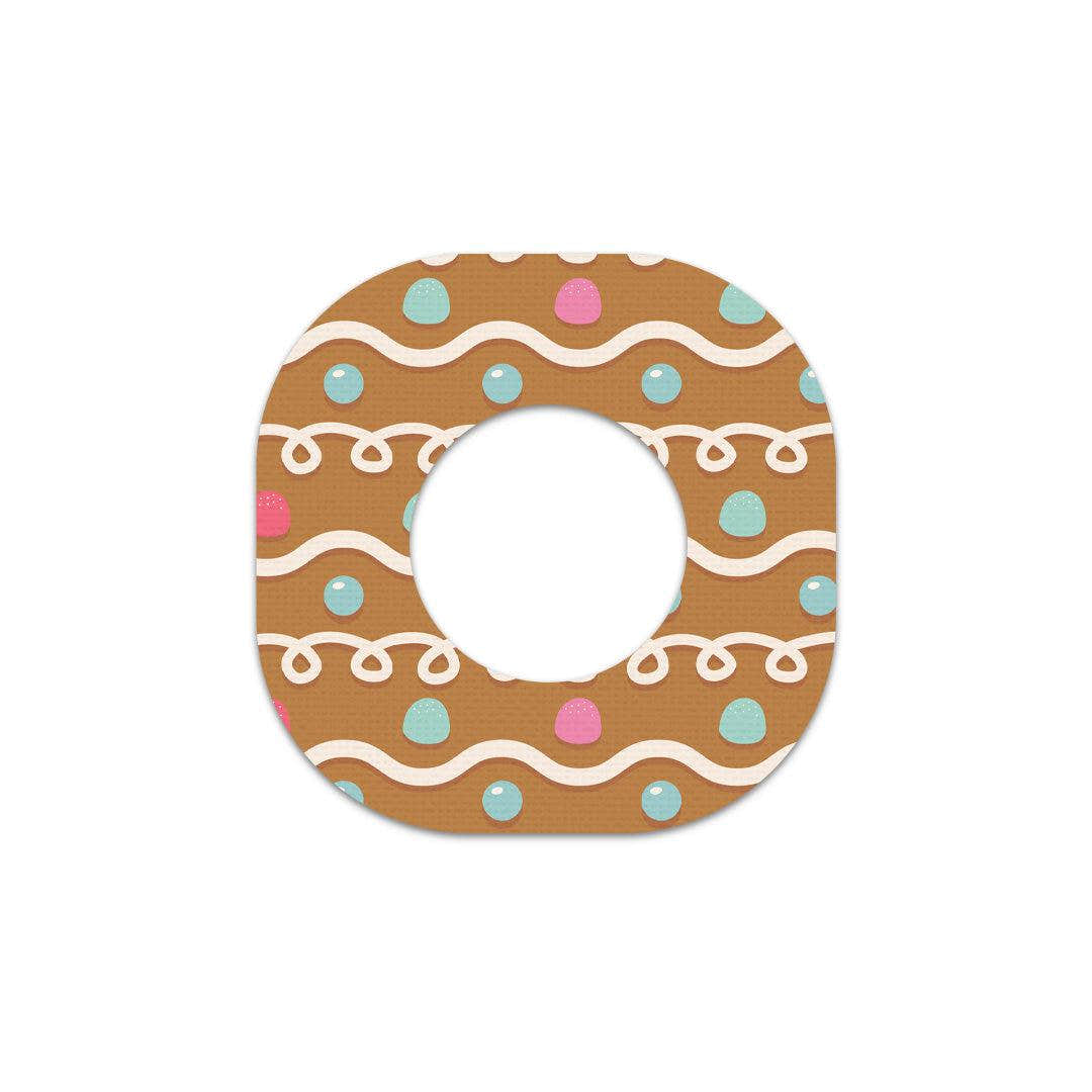 Gingerbread Dexcom G7 and Stelo Patch Tape - Pump Peelz Gingerbread Dexcom G7 and Stelo Patch Tape - Pump Peelz