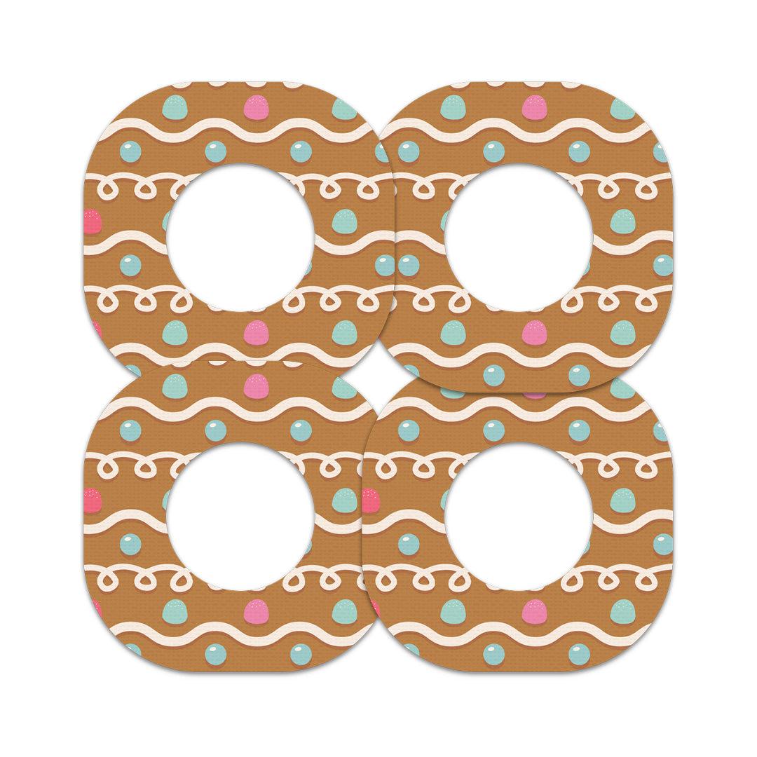Gingerbread Dexcom G7 and Stelo Patch Tape - Pump Peelz Gingerbread Dexcom G7 and Stelo Patch Tape - Pump Peelz