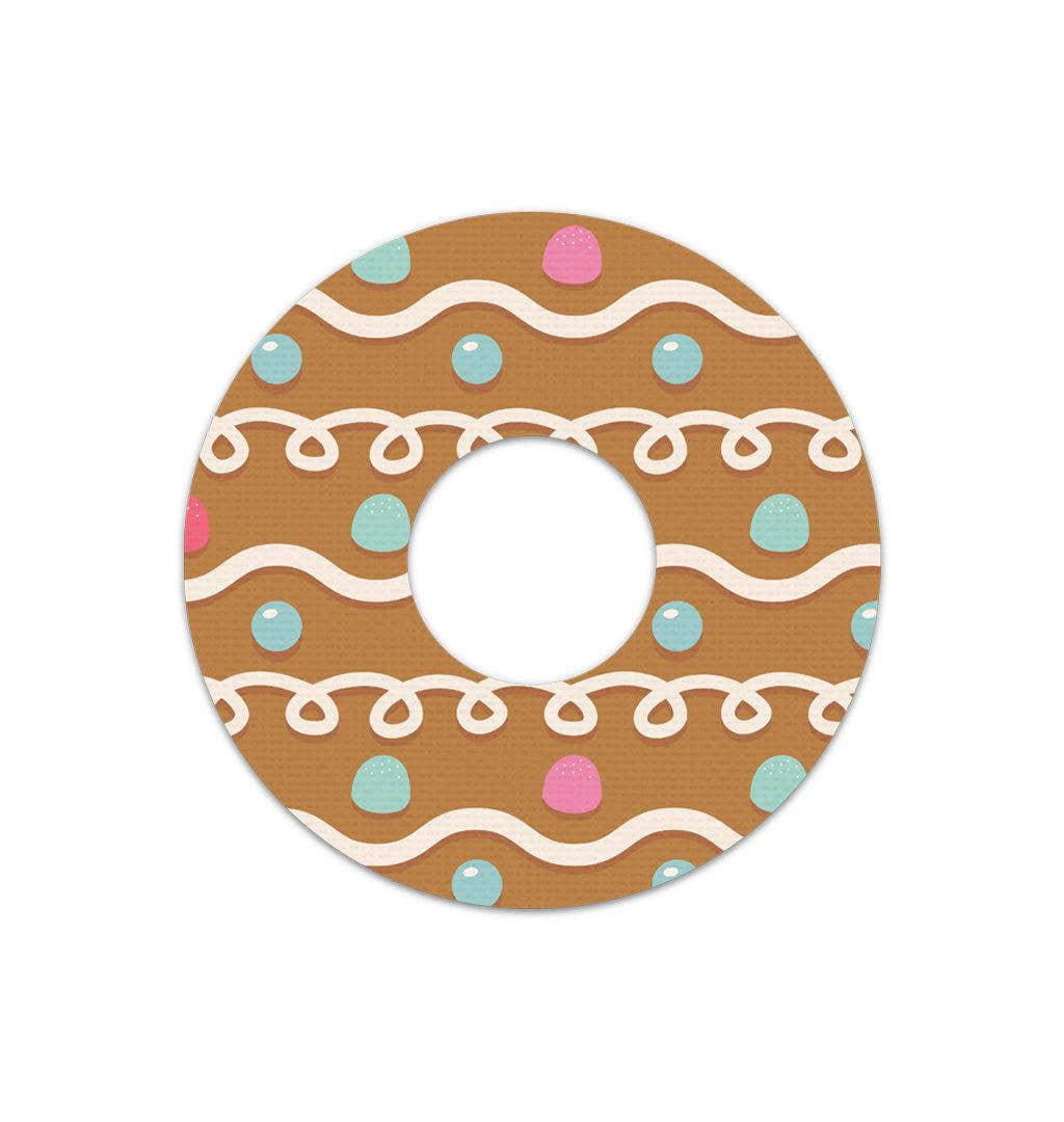 Gingerbread FreeStyle Libre 3 Plus & Lingo Patch Tape - Pump Peelz Gingerbread FreeStyle Libre 3 Plus & Lingo Patch Tape - Pump Peelz