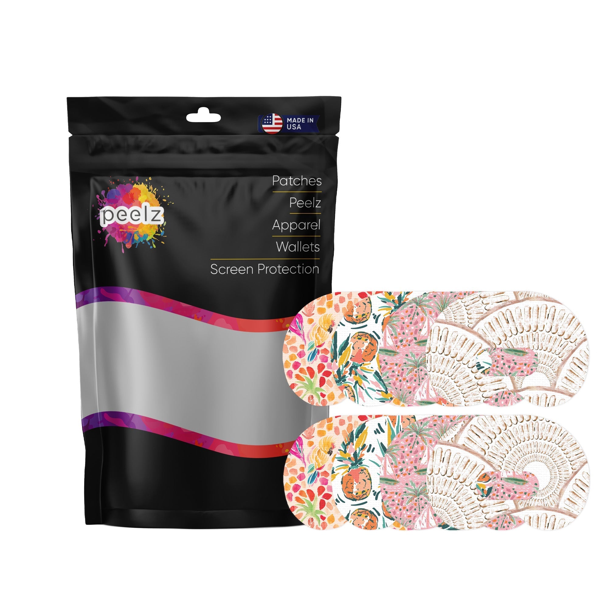 Girls Summer Variety Medtronic Guardian Connect Patch Tape - Pump Peelz Girls Summer Variety Medtronic Guardian Connect Patch Tape - Pump Peelz