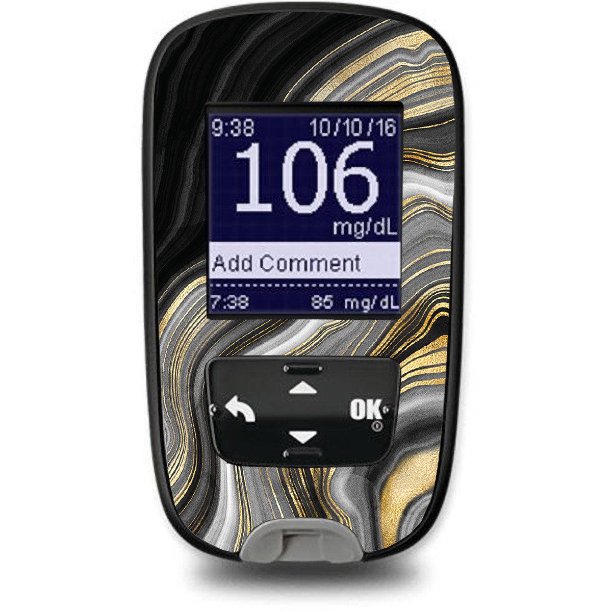 Gold Marble Sticker for the Accu-Chek Guide Glucometer Gold Marble Sticker for the Accu-Chek Guide Glucometer