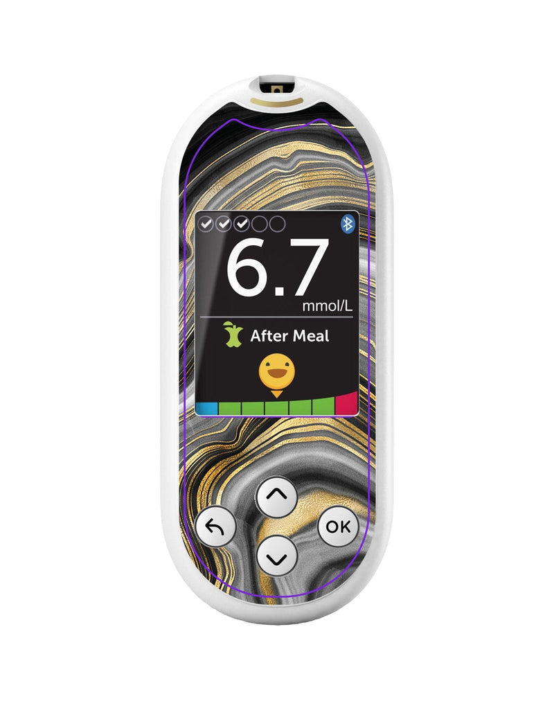 Gold Marble for OneTouch Verio Reflect Glucometer Gold Marble for OneTouch Verio Reflect Glucometer