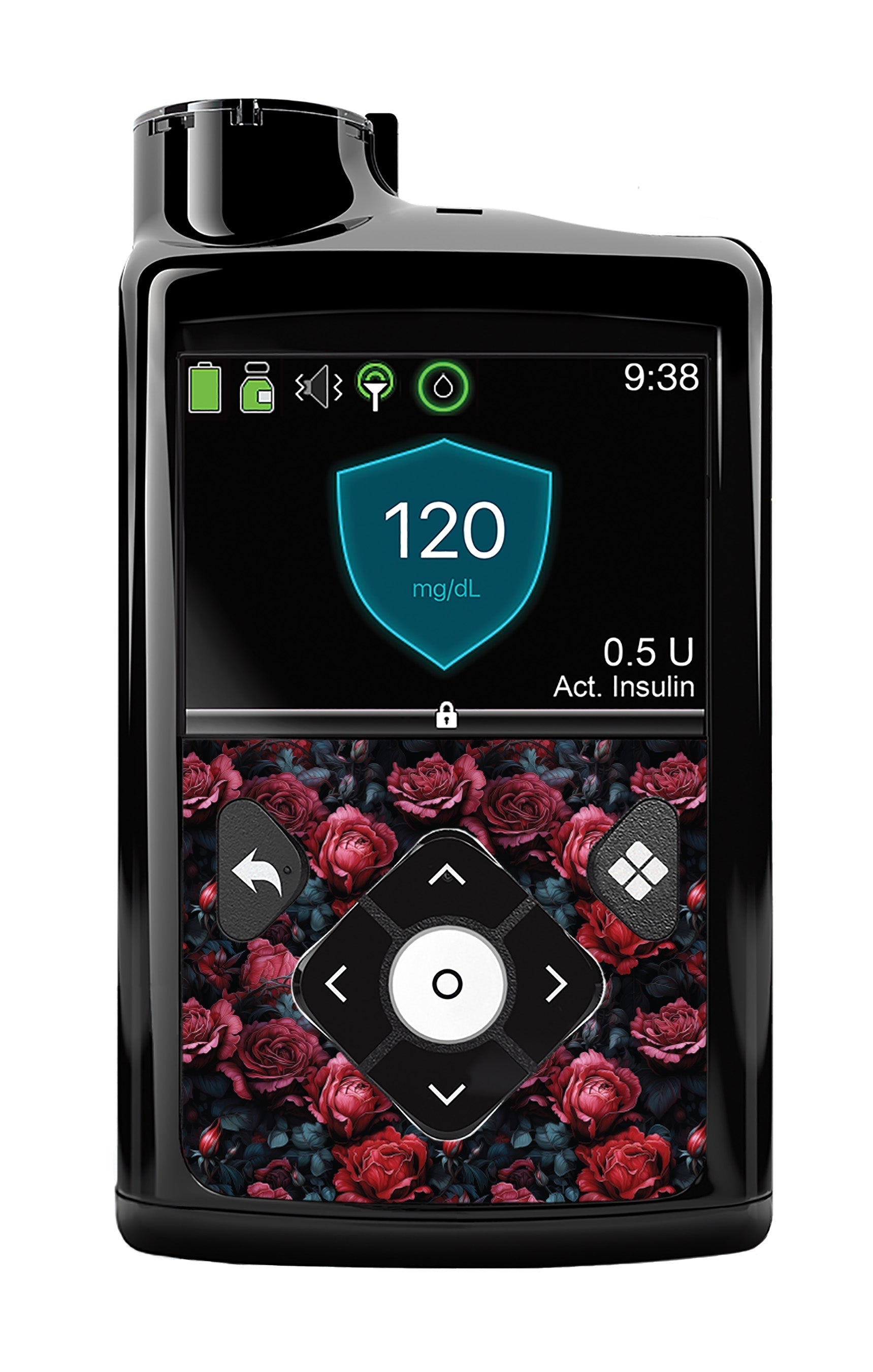 Gothic Roses for Medtronic MiniMed 770G & 780G Gothic Roses for Medtronic MiniMed 770G & 780G