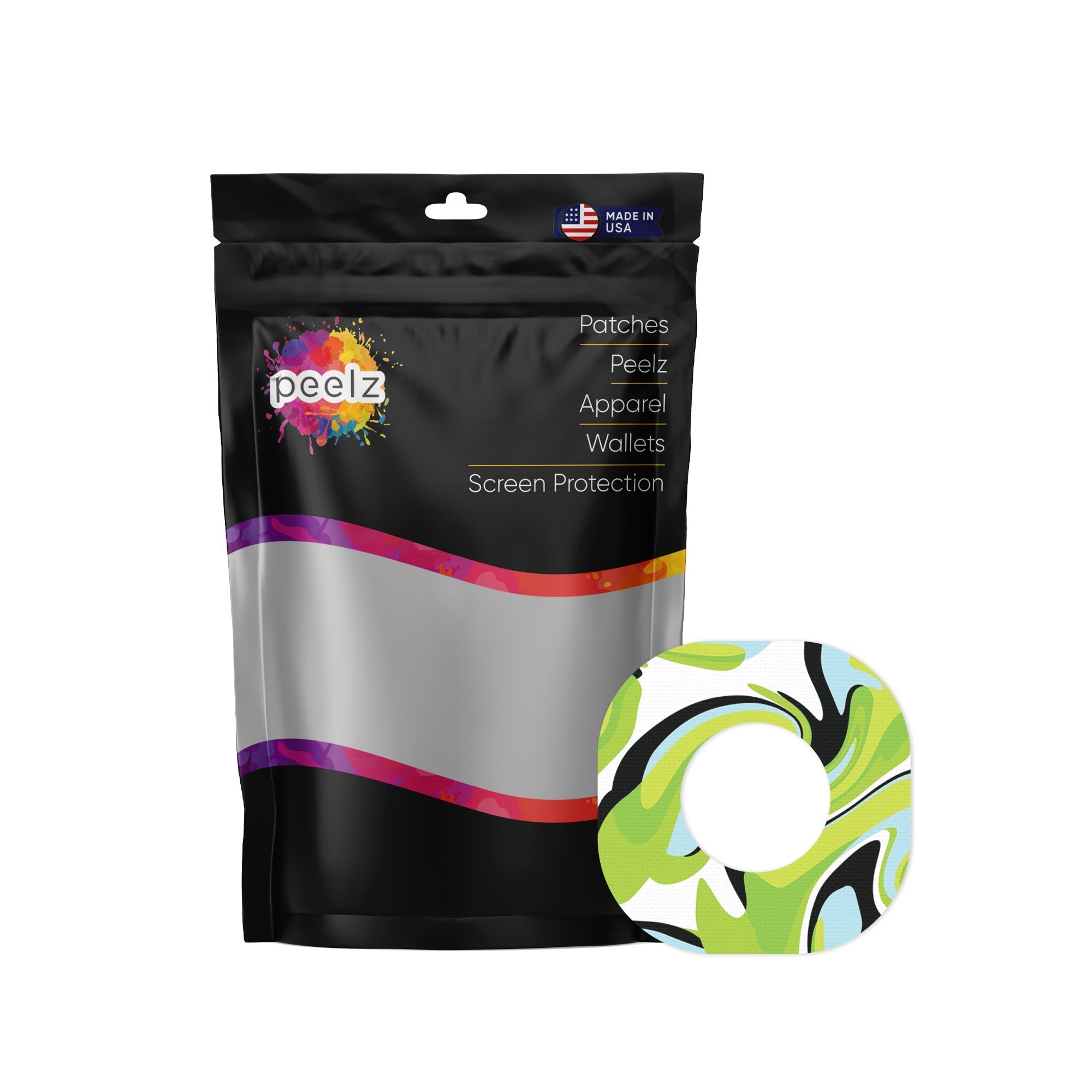 Green Flow Dexcom G7 and Stelo Patch Tape - Pump Peelz Green Flow Dexcom G7 and Stelo Patch Tape - Pump Peelz