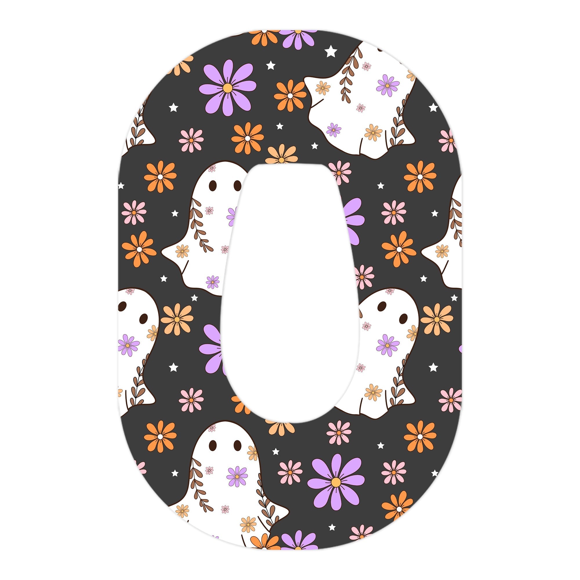 Groovy Ghosts Dexcom G6 Patch Tape - Pump Peelz Groovy Ghosts Dexcom G6 Patch Tape - Pump Peelz