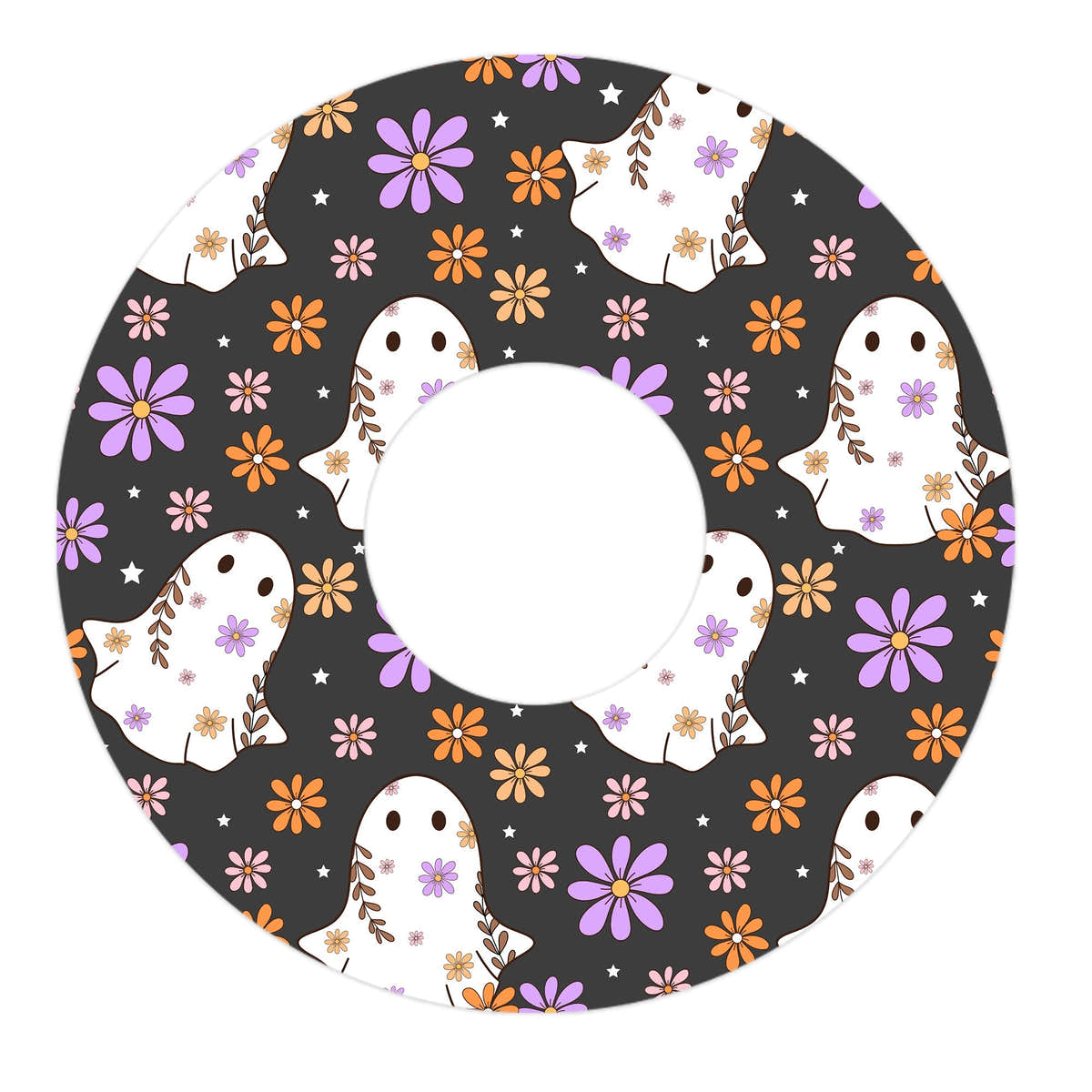 Groovy Ghosts FreeStyle Libre 3 Plus & Lingo Patch Tape - Pump Peelz Groovy Ghosts FreeStyle Libre 3 Plus & Lingo Patch Tape - Pump Peelz