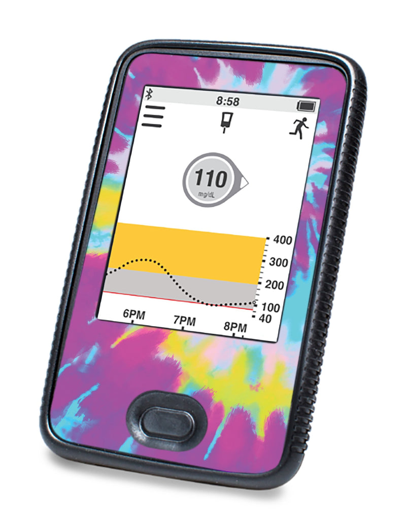 Groovy Tie-Dye Designed for DEXCOM G6 Touchscreen Receiver Groovy Tie-Dye Designed for DEXCOM G6 Touchscreen Receiver