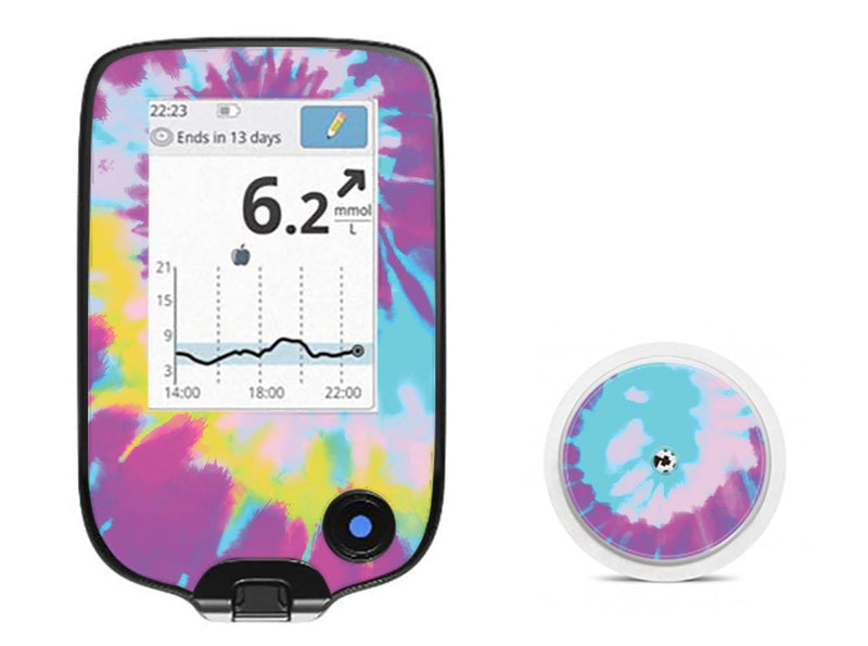Groovy Tie-Dye for Freestyle Libre 2 Groovy Tie-Dye for Freestyle Libre 2