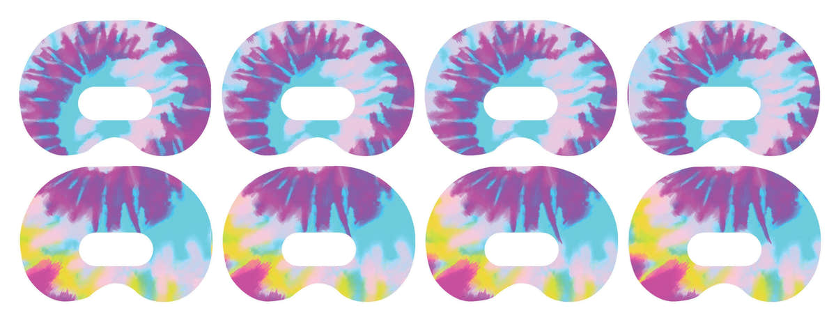 Groovy Tie-Dye for Medtronic Guardian Connect Patch Tape - Pump Peelz Groovy Tie-Dye for Medtronic Guardian Connect Patch Tape - Pump Peelz
