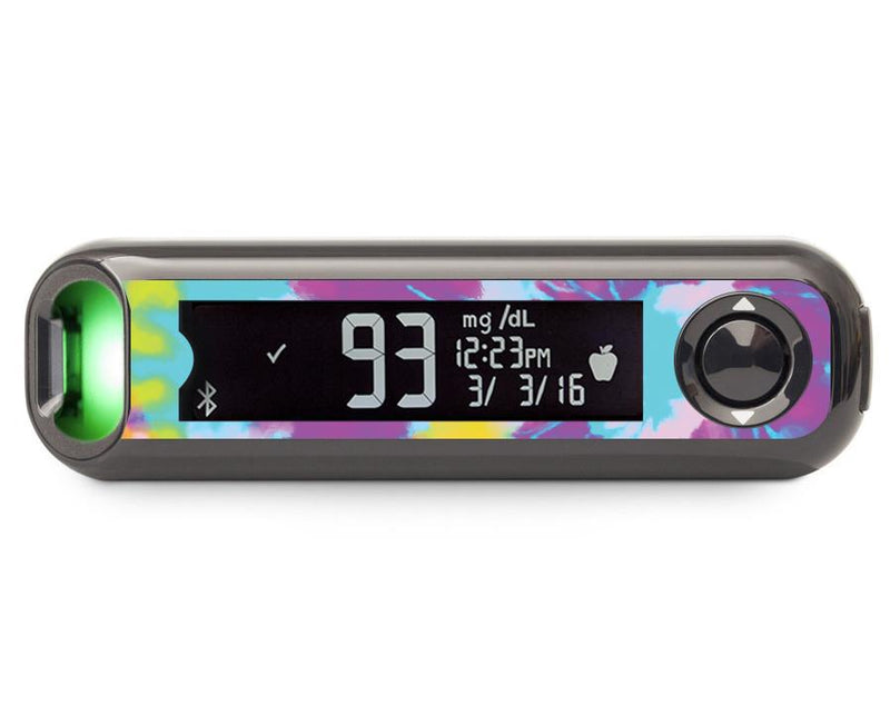 Groovy Tie-Dye of Paradise for Bayer Contour© Next One Glucometer Groovy Tie-Dye of Paradise for Bayer Contour© Next One Glucometer