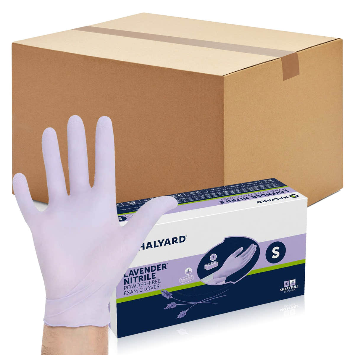 Halyard Lavender Nitrile Exam Gloves Non-Sterile Powder-Free 3.1 Mil, 9.5" Lavender Halyard Lavender Nitrile Exam Gloves Non-Sterile Powder-Free 3.1 Mil, 9.5" Lavender