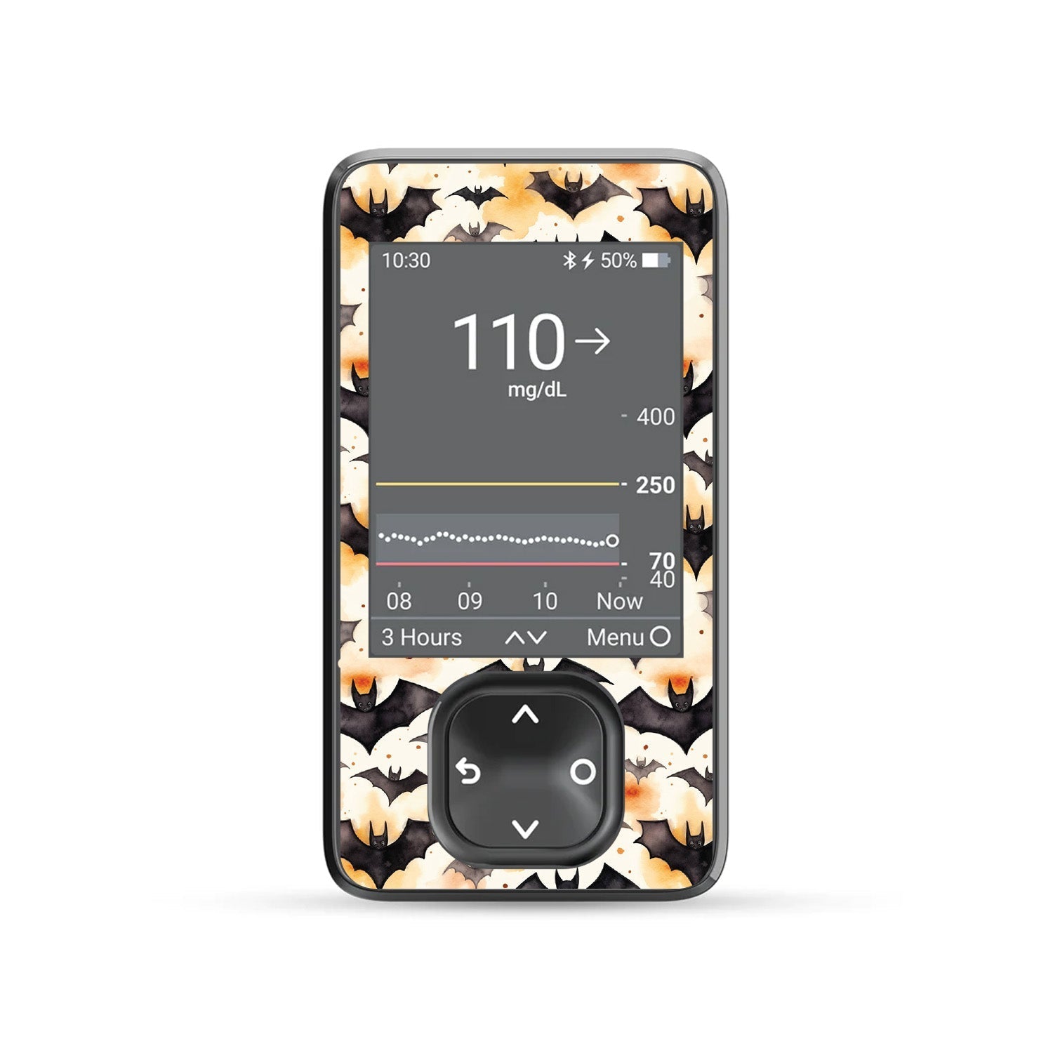 Halloween Bats DEXCOM G7 and Stelo and G6 Touchscreen Receiver Sticker Halloween Bats DEXCOM G7 and Stelo and G6 Touchscreen Receiver Sticker