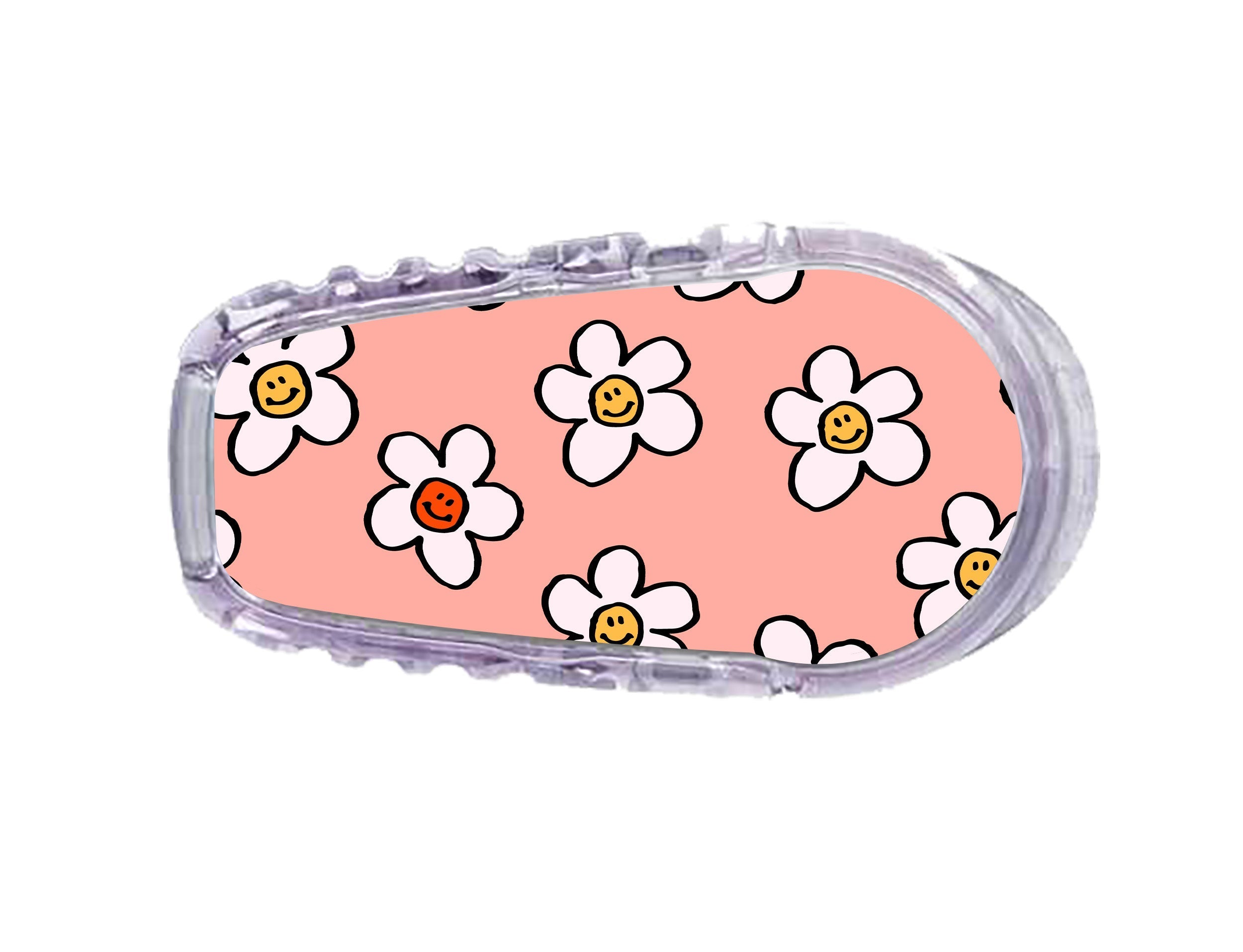 Happy Flowers Dexcom G6 Transmitter Sticker Happy Flowers Dexcom G6 Transmitter Sticker