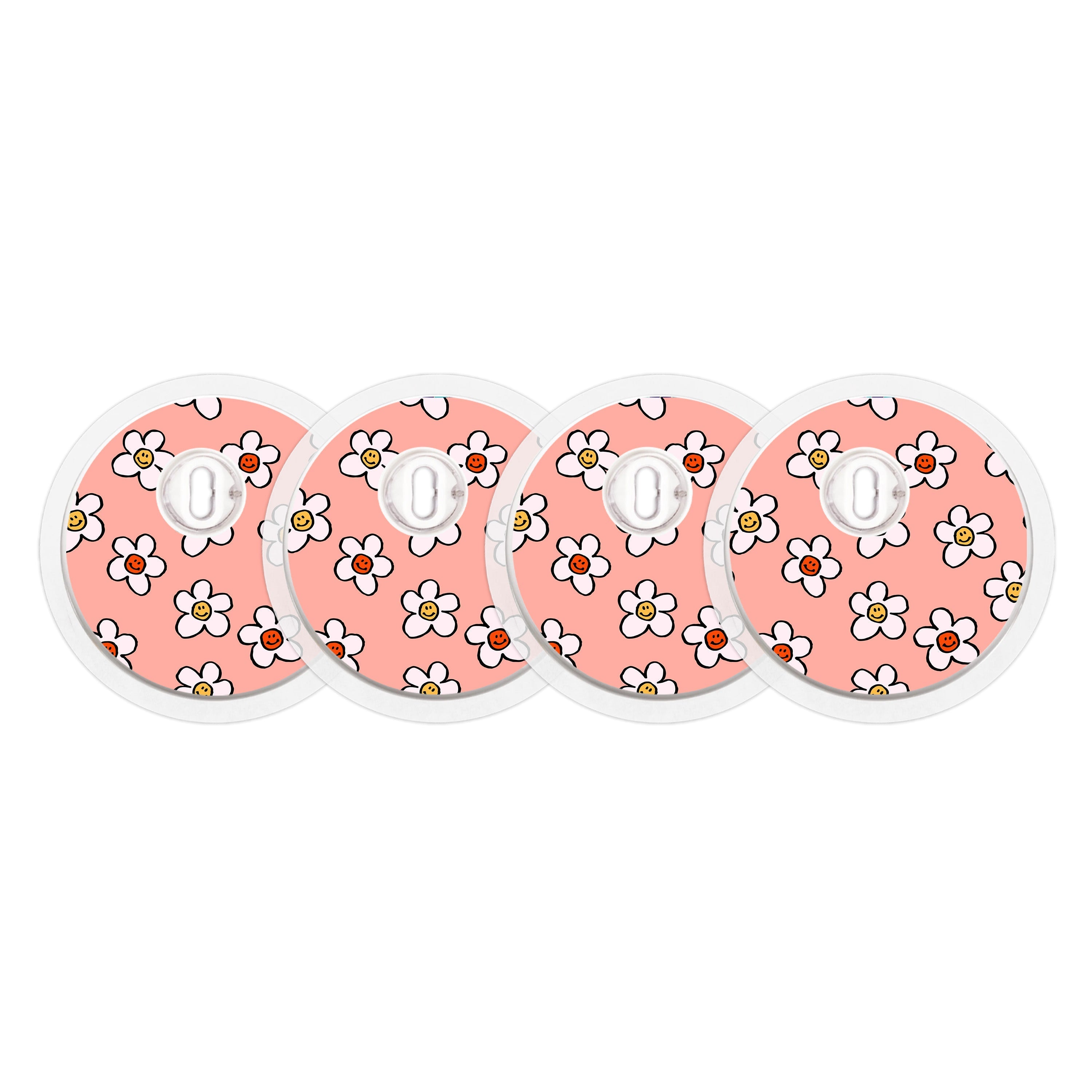 Happy Flowers Sticker Designed for the FreeStyle Libre 3 Plus & Lingo Sensor Happy Flowers Sticker Designed for the FreeStyle Libre 3 Plus & Lingo Sensor