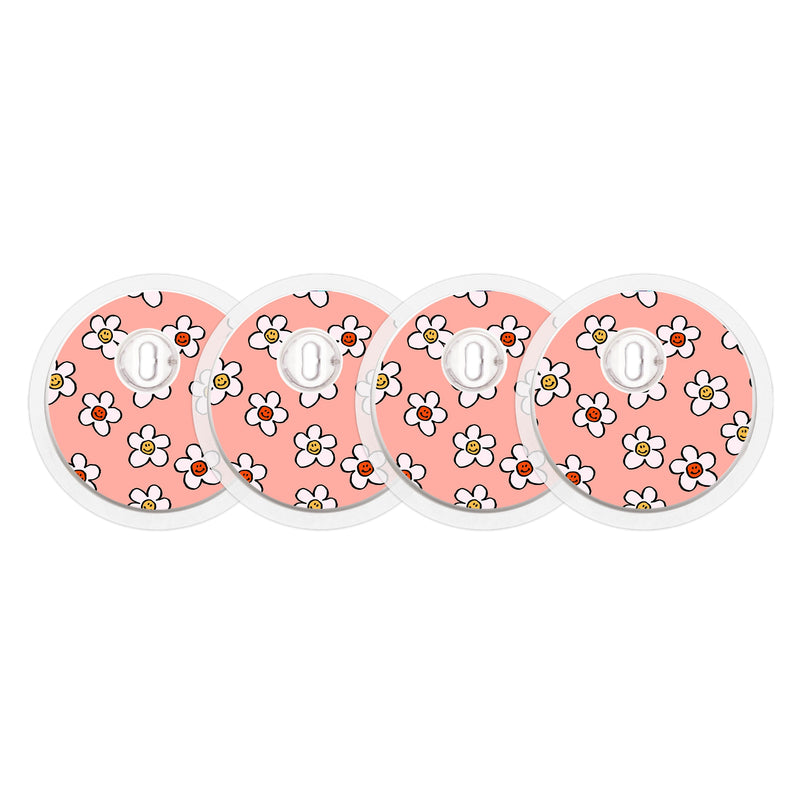 Happy Flowers Sticker Designed for the FreeStyle Libre 3 Plus & Lingo Sensor Happy Flowers Sticker Designed for the FreeStyle Libre 3 Plus & Lingo Sensor