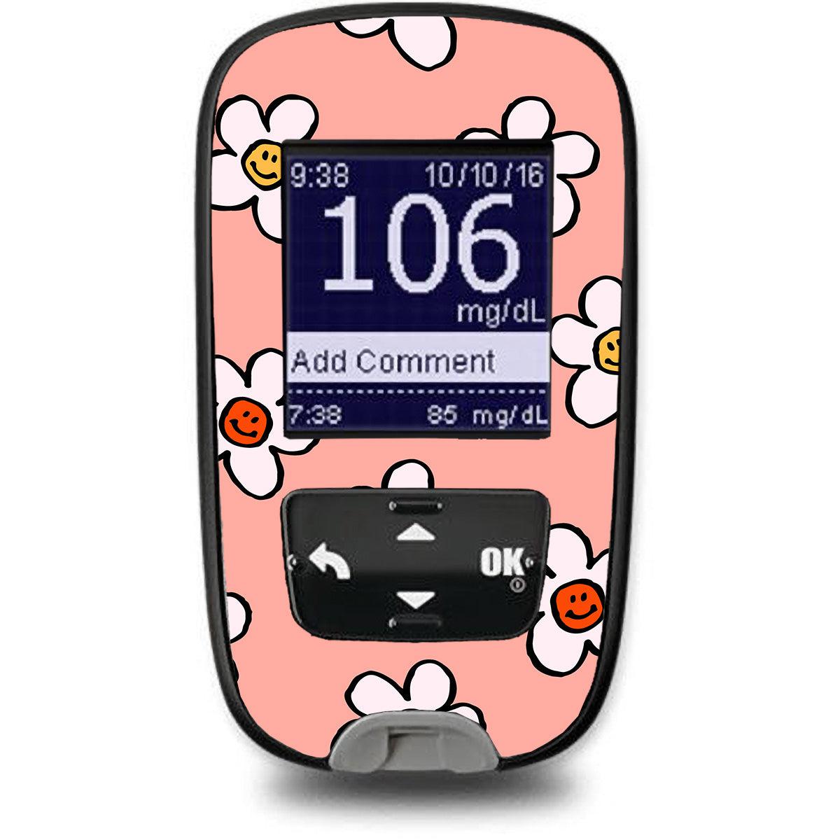Happy Flowers Sticker for the Accu-Chek Guide Glucometer Happy Flowers Sticker for the Accu-Chek Guide Glucometer