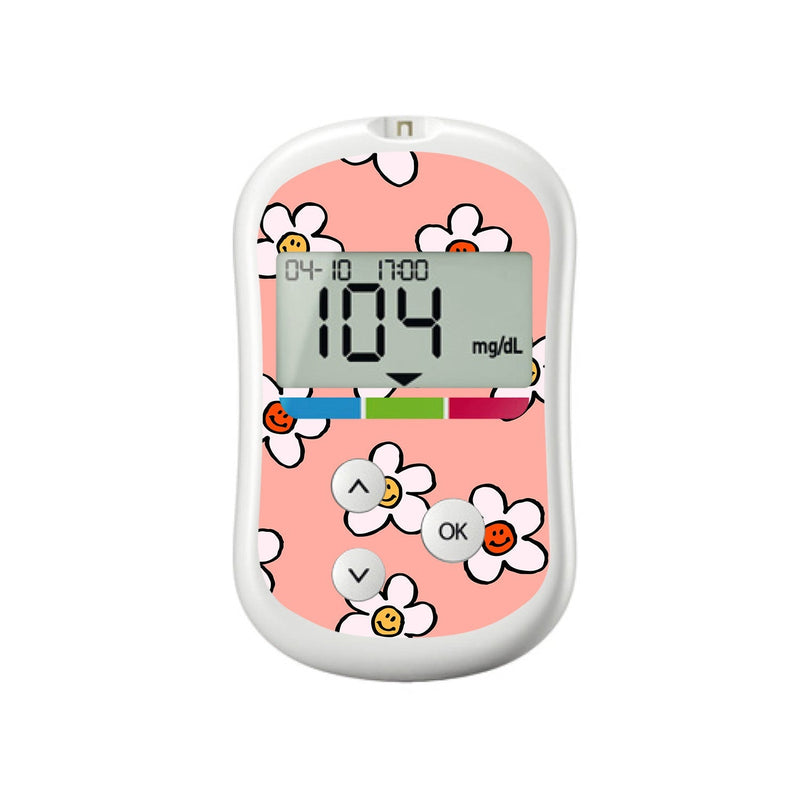 Happy Flowers for OneTouch Verio Flex Glucometer Happy Flowers for OneTouch Verio Flex Glucometer