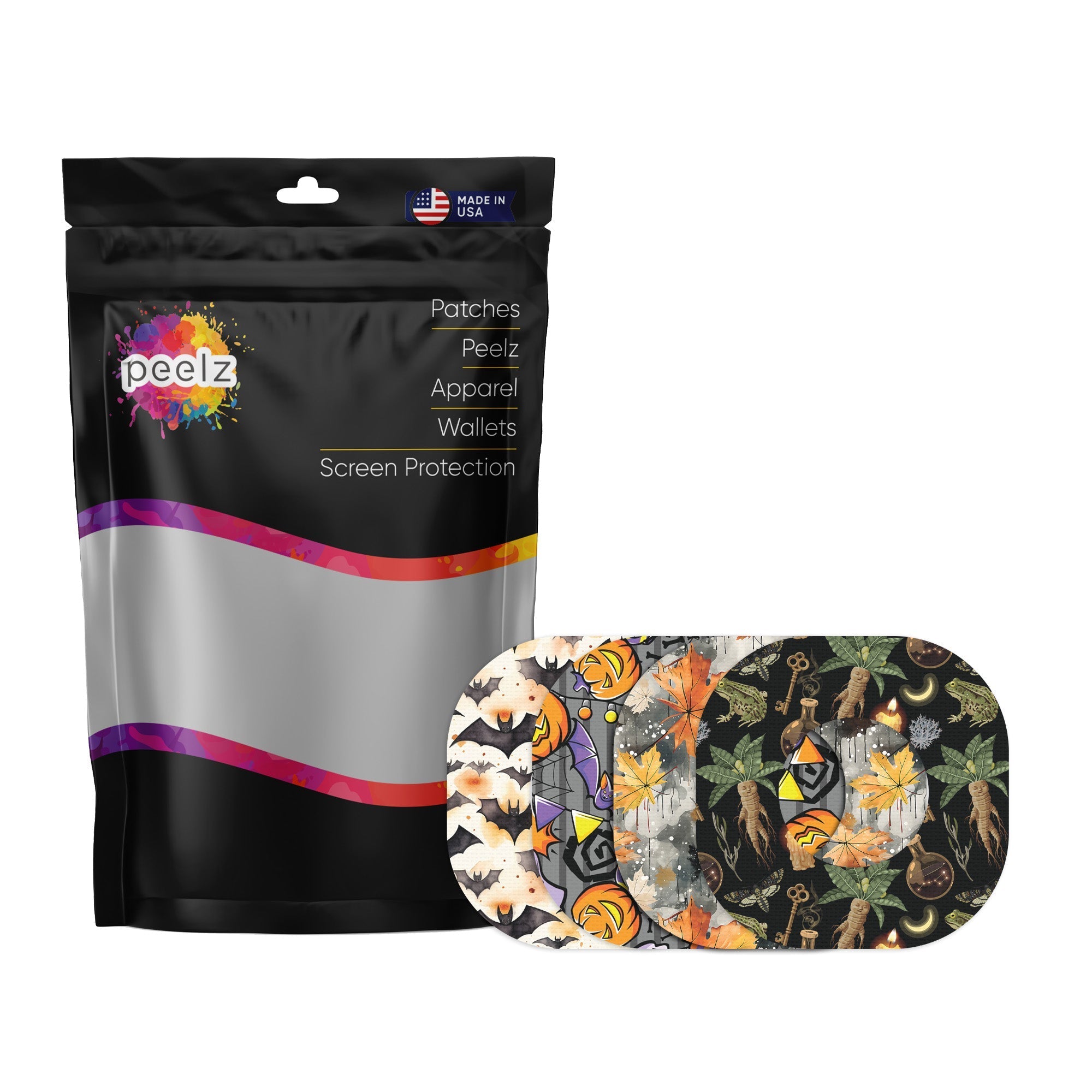 Haunted Variety Dexcom G7 and Stelo Patch Tape - Pump Peelz Haunted Variety Dexcom G7 and Stelo Patch Tape - Pump Peelz