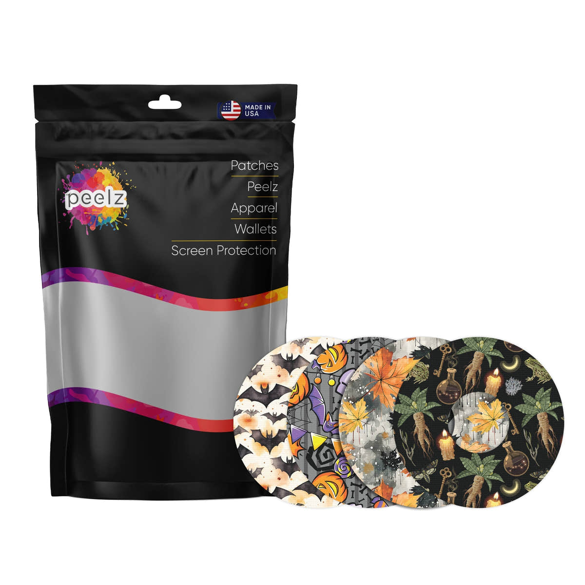 Haunted Variety FreeStyle Libre 3 Plus & Lingo Patch Tape - Pump Peelz Haunted Variety FreeStyle Libre 3 Plus & Lingo Patch Tape - Pump Peelz