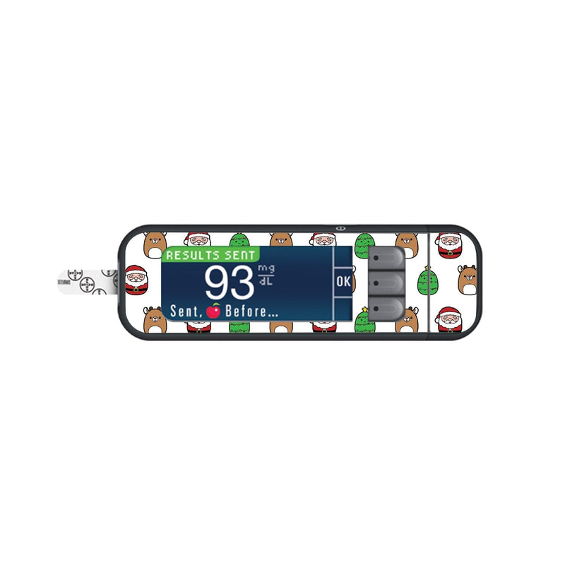 Holiday Squishies Sticker for Bayer Contour Next Glucometer Holiday Squishies Sticker for Bayer Contour Next Glucometer